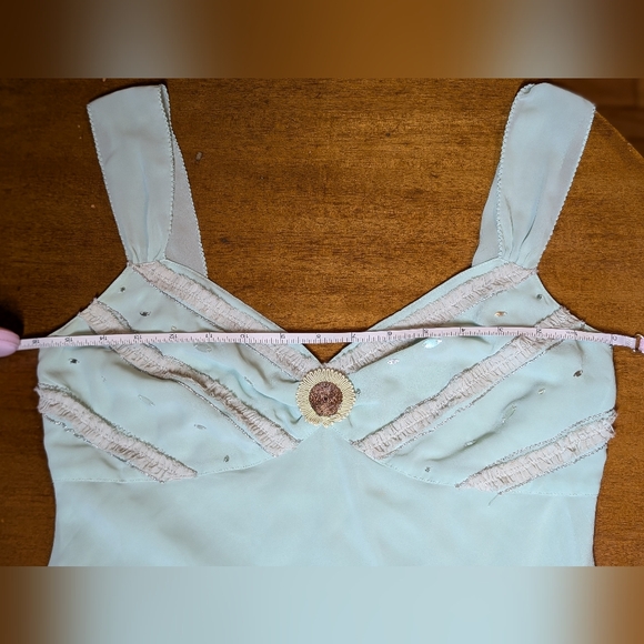 [🔥Vintage Y2K🔥] Stunning LUX Seafoam Slip Dress from Urban Outfitters | Size 9 - Picture 15 of 17